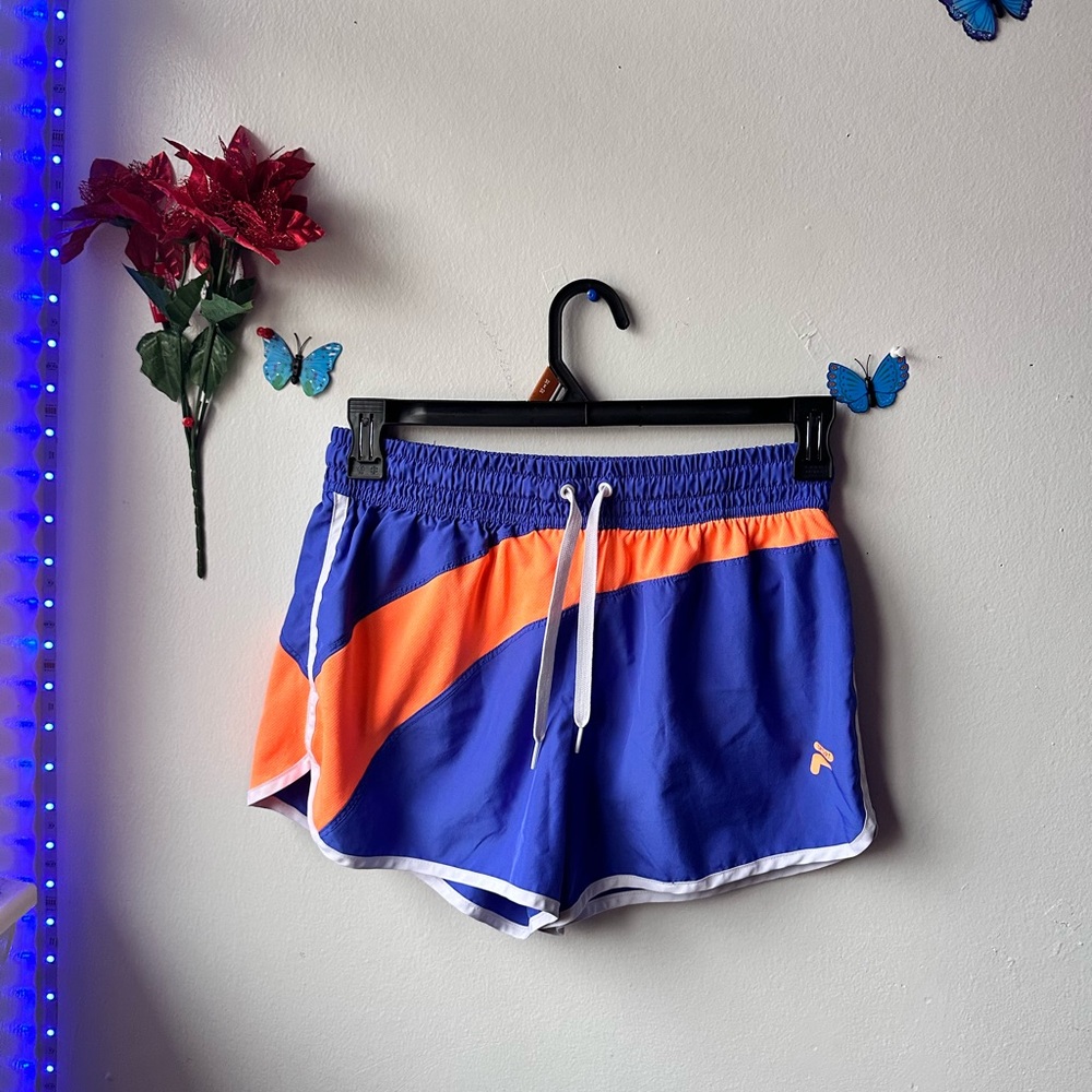 Fila Athletic Shorts in Blue and Orange